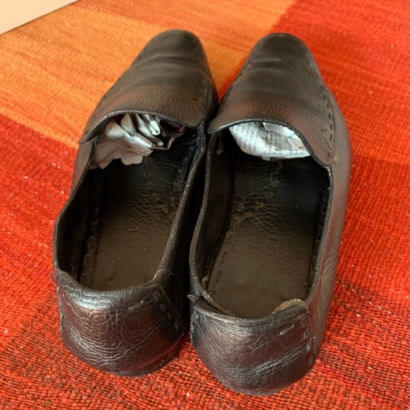 GUCCI classic flats hand pick stitched grained leather - Picture 4 of 4